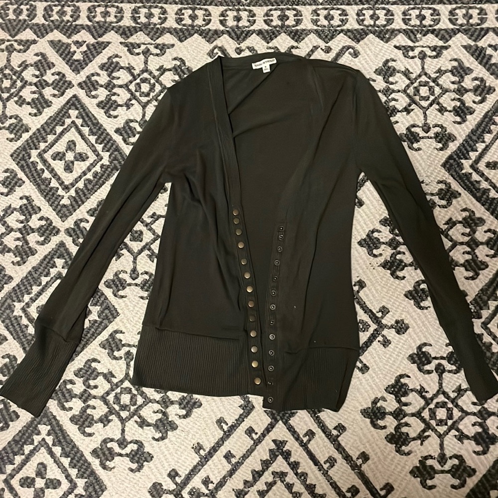Medium Mid Length Button Up Cardigan